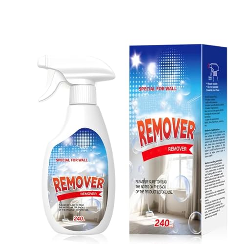 aeaarvged WALL REMOVER SPRAY Wall Spray Dust and Dirt Removal 8.12 Fl oz for Wood Tile Fabric Bathrooms Kitchens