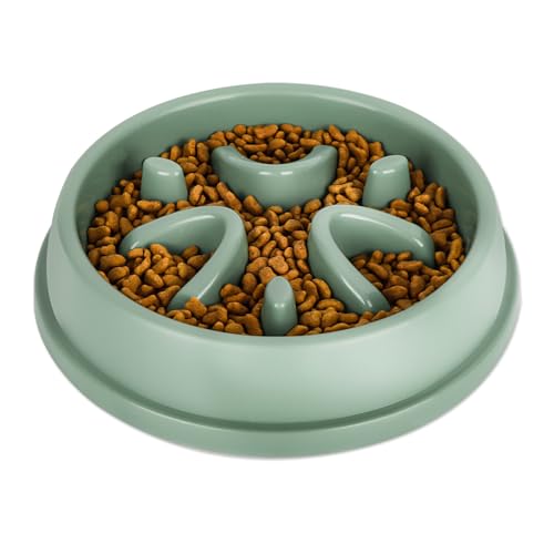 elzle Ciotola per cani ad alimentazione lenta, ciotola per cani antisoffocamento con rondelle antiscivolo, promuove una dieta sana e rallenta l'alimentazione