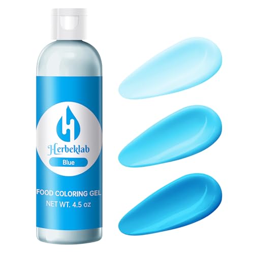 Image of Blue Gel Food Coloring - 4.5 oz Professional Grade Concentrated Food Dye, Gel Based Coloring for Icing, Baking, Cake Decorating & Cookies