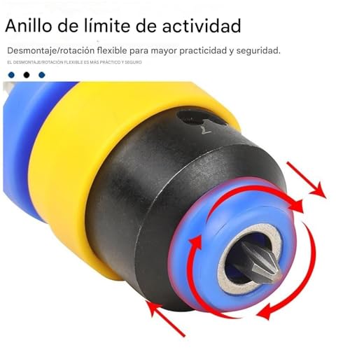 Soportebrocas ajustable para evitar tornillos torcidos y daños en madera pladur 6