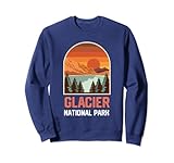 Photo Gallery glacier national park cool retro style tramonto felpa Photo Gallery glacier national park cool retro style tramonto felpa