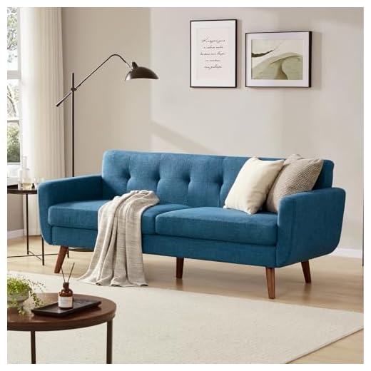 Tbfit Mid Century Modern Loveseat Sofa