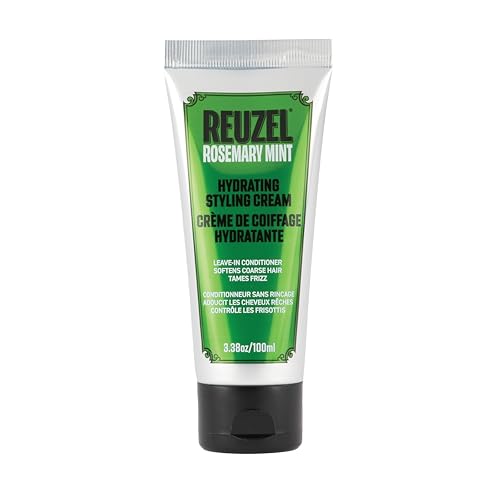 Reuzel Feuchtigkeitsspendende Stylingcreme für Männer – Leichte Leave-in-Creme für flexiblen Halt, Frizz-Kontrolle, Feuchtigkeit, nicht fettendes Finish, für alle Haartypen, 100ml / 3,38oz