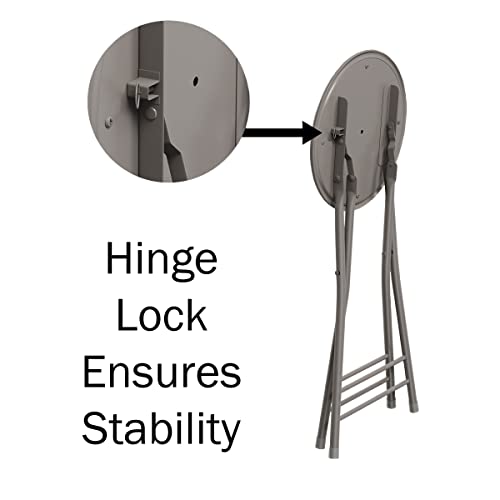 24-Inch Counter Height Bar Stool – Backless Folding Chair With 300Lb Capacity For Kitchen, Recreation Room, Or Game Room By Trademark Home (White) Set Of 2 #TOP5