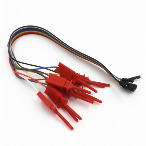 REES52 Test Hook Clips For Logic Analyzer USB Saleae 24M 24MHz 8CH 10