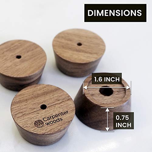 Carpenter Woods Wooden Cutting Board Feet - Cutting Board Kit - Wood Cutting Board Feet With Silicone Rubber Feet For Cutting Board Unfinished Cutting Board Butcher Block Cutting Board Feet Silicone #TOP4