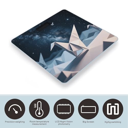 Balanza de baño digital Origami Starry Sky 400 lb miniatura 3