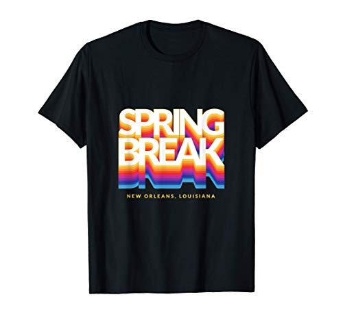 Spring Break, New Orleans, Louisiana 80s Beach TShirt T-Shirt for Men Women Kids