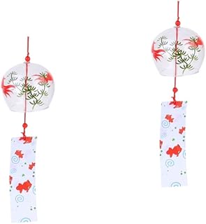 Garneck 2 Peças De Decoração De Casamento Presentes Japoneses Decoração De Bebê Belos Sinos De Vento Estilo Japonês Sinos De Vento Pendurados Sinos De Vento Estilo Japonês Sinos De Vento