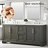 Amazon.com: HOMEBEYOND 72 Inch Bathroom Vanity with Double Sink & Ceramic Top, Vanity Cabinet ...
