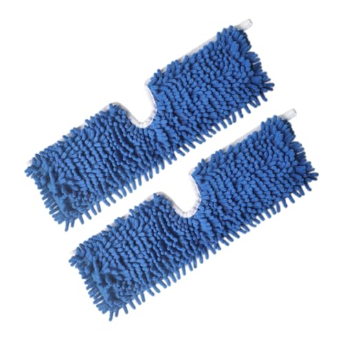 TOGEVAL 2 piezas Almohadillas de Microfibra Chenilla para Mopa Unidades Recambios Absorbentes Reutilizables para Limpieza de Sellados Aptas para Azulejos y Lavables y Duraderas