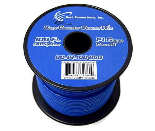 Audiopipe Trailer Light Cable Wiring for Harness 100ft spools 14 Gauge 7 Wire 7 Colors