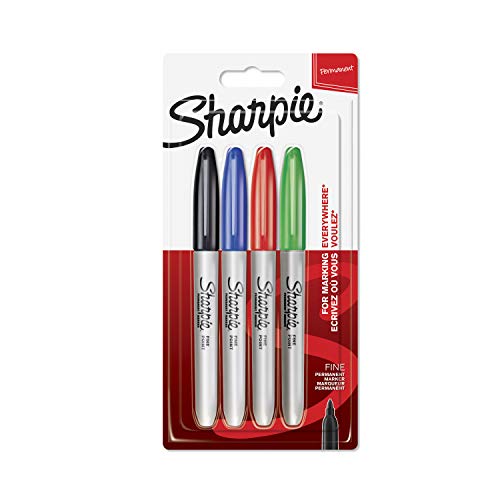 Sharpie Permanentmarker 4 Stuk Gesorteerde standaardkleuren