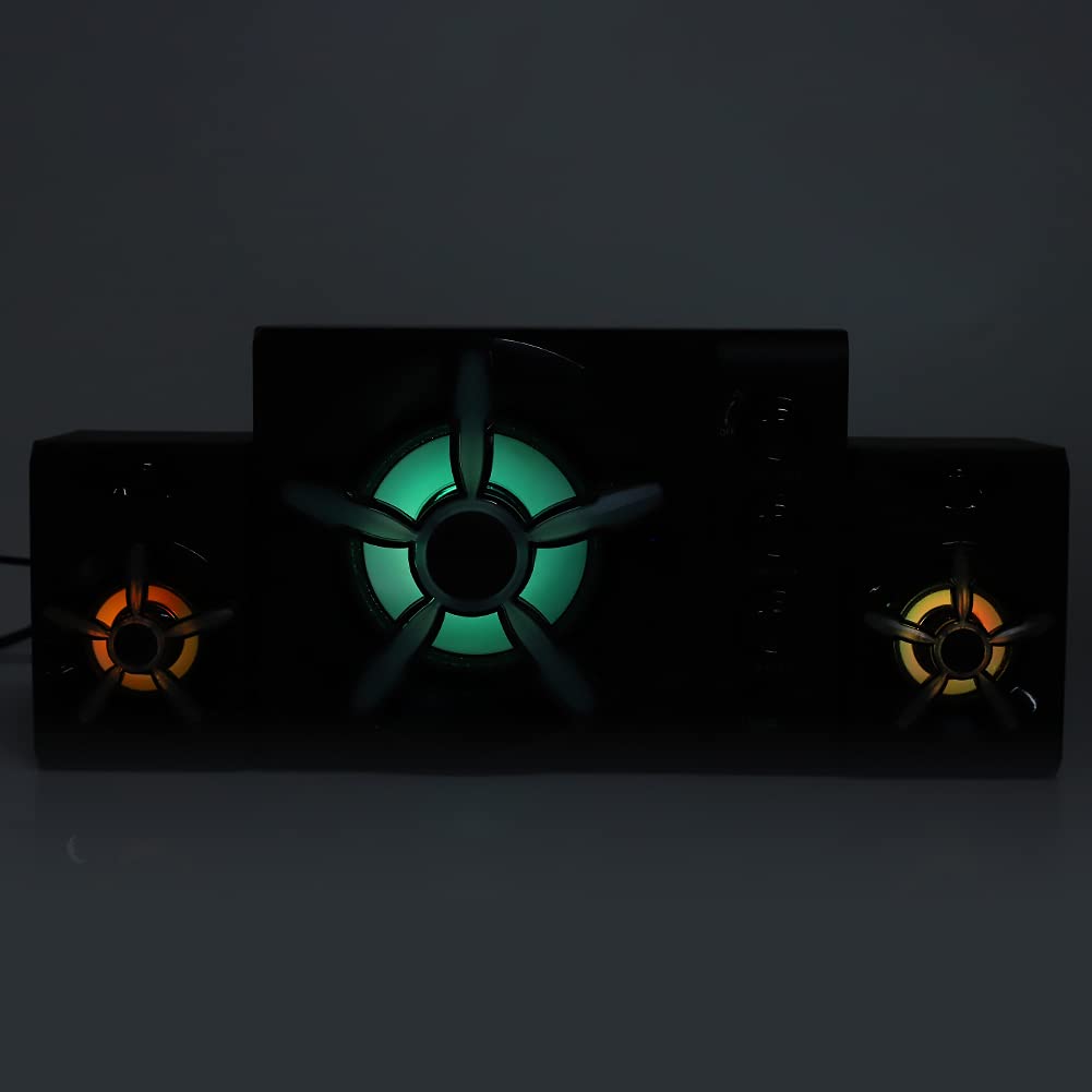 Sonew Wszechstronny 2. Subwoofer z Kolorowymi Diodami do Tabletów i Laptopów - łączność i Dźwięk