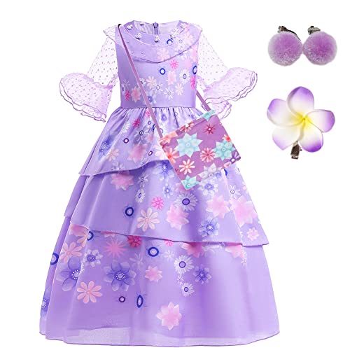 Vestito da bambina Isabella Encanto Costume Cosplay Mirabel Madrigal Summer Princess Dress Up acquista in modo economico - spedizione gratuita, recensioni reali con foto
