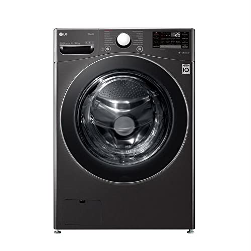 Lava e Seca Smart LG 17kg Aço Escovado Preto com Conectividade Wi-Fi ThinQ - WD17BV2S6B - Motor Inverter