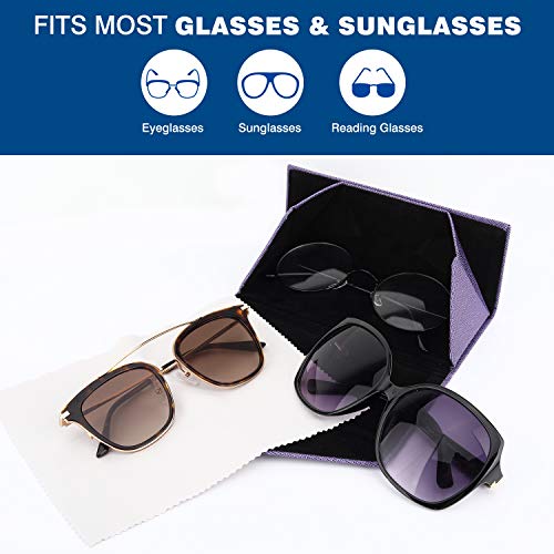 Image of MoKo Foldable Glasses Sunglasses Case, PU Portable Eyeglass Case for Men Women