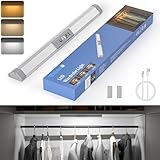 Wobane 人感センサーライト 室内 TypeC充電式 調光調色 メモリ機能 33cm クロゼットライト 目に優しい センサー照明 マグネット 配線工事不要 省エネ 長寿命 廊下 トイレ 寝室 玄関 階段 棚 足元 洗面所 停電対策/キャンプ用品/応急 防災 停電用/人気プレゼント