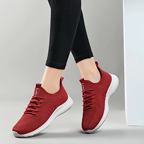 Image of Lamincoa Womens Slip On Walking Shoes Non Slip Casual Road Running Lightweight Mesh Fashion Sneakers for Gym Travel Workout