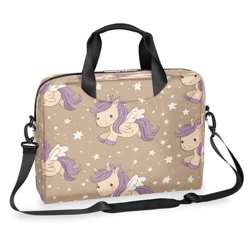 Maletín para laptop impermeable Cartoon Star Unicorn 16in miniatura 1