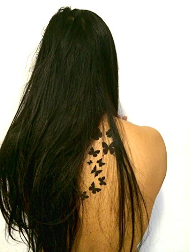 Premium Dragonfly & Butterfly Black Silhouette Tattoo Tattoos #TOP3
