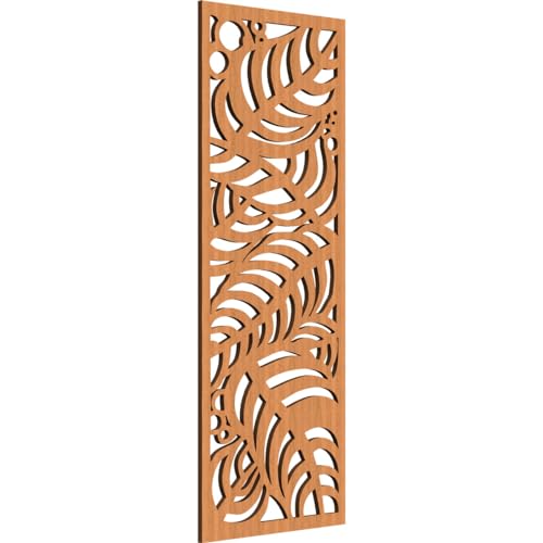 Image of 17 3 /8 inchW x 44 3 /8 inchH x 3 /8 inchT Mills Decorative Fretwork Wood Wall Panels, Cherry