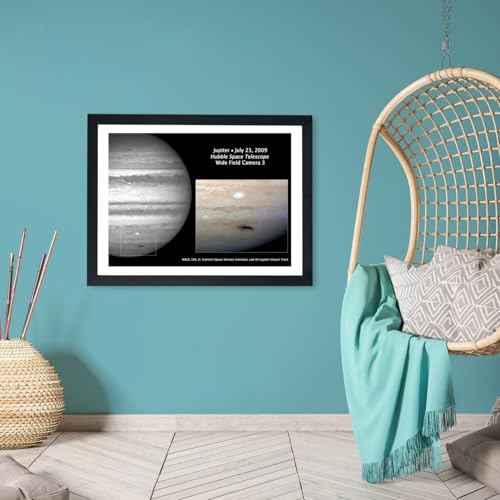 Affiche encadrée Jupiter Impact Hubble décoration murale espace Medium - 6