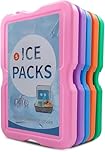 Roe Tenpo Home Freezer Blocks Ice Packs for Lunch Bags & Coolers - Slim, Reusable & BPA-Free Freezer Packs | Long-Lasting, Quick Freeze | Perfect for Picnic, Camping, Beach & Outdoor Sports