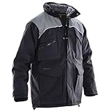 Taille ajustable et poignets Jobman 133607-9900-5 Parka d\'hiver Taille M Noir