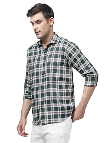 Image of ELYYORK Men's Checkered Regular Fit Shirt