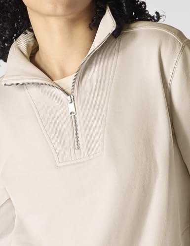 Carhartt Women's Tencel™ Fiber Series Half-Zip Sweatshirt, Oat Milk, Small - image 5