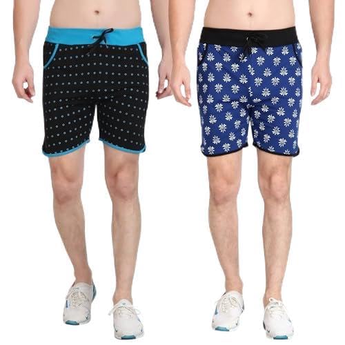 Men's Regular Fit Shorts with Pocket Multicolor-Pack of 2