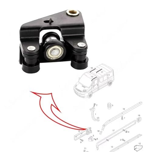 Rodillo central derecho para Trafic 2001-2014 guía puerta corredera OEM 7700312372 2