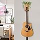 VINCOURNA Gitarrenhalter für die Wand, 2er-Set Gitarren Wandhalterung mit Regal, Wandhalterung Gitarre, Wandhalter Gitarre, Gitarrenhalter für Akustikgitarre, Bass, E-Gitarre, Ukulele - Karbonisiert S