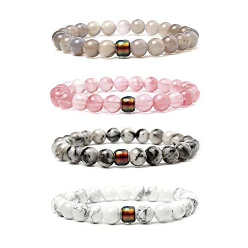 WACTT Jewelava Obsidian Thermotherapeutic Anklet, Anti-Swelling Black Obsidian Anklet, Lymphatic Drainage Black Obsidian Anklet, Adjustable Thermochromic Bead Lymph Detox Bracelet (D) Cover