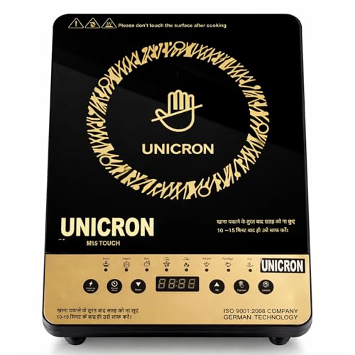 Image of UNICRON 2000 Watts Cooktop | Preset Indian Menu Options & Timer | Compatible With Metal Cookware With Flat Surface