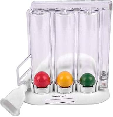 Shop & Shoppee Spirometer/Respirometer / 3-Ball Exerciser / 3-Ball Lung Exerciser Incentive Spirometer Respiratory Exerciser (Pack of 1)