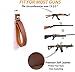 GuRK Adjustable Leather Gun Hanger for Rifle and Shotgun, Unique Gun Wall Mount (Gun Loop Maximum 13-2/5