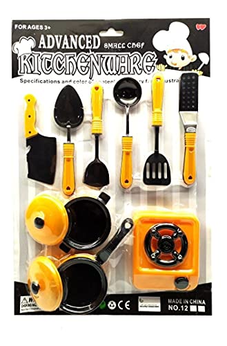 Jogo de Panelinhas com Espatula Concha Copos e Fogão Cozinha Infantil