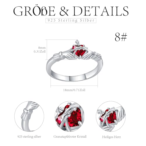 Bague Claddagh cœur argent 925, le style chic au quotidien - 3