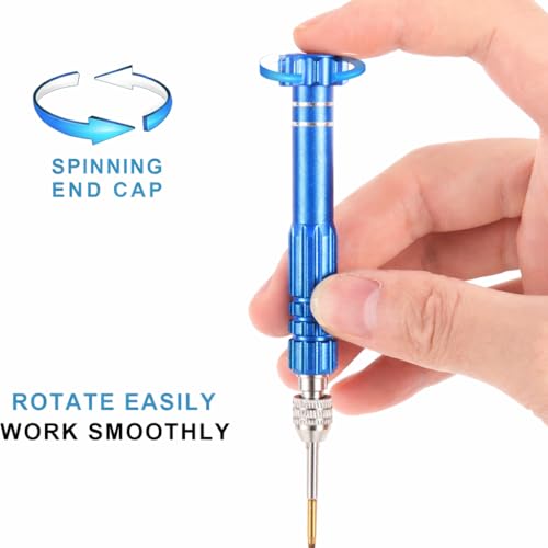 Image of SCHOFIC 5-in-1 Multifunctional Small Precision Pocket Mini Screwdriver Set for Eyeglass, Smartphone, Tablet, Watch Repair Tool Kit (Random Color)