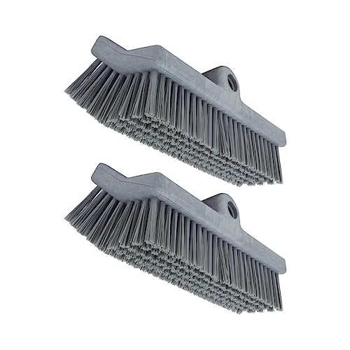 Image of SPARTA 40423EC23 Plastic Floor Scrub Brush, Wall Brush, Equipment Brush With Nonabsorbent Bristles For Industrial Kitchens, Hospitals, Commercial Cleaning, 10 Inches, Gray, (Pack of 2)