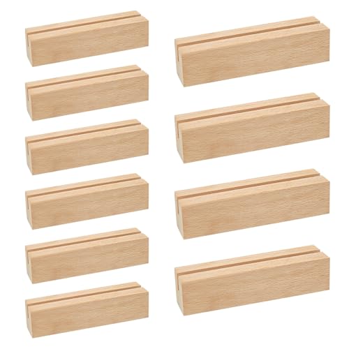 JASFLY 10 Pezzi Segnaposto Legno Portafoto Segnaposto Porta Menu da Tavolo Portacarte di Posizione per Ristoranti Matrimoni Banchetti e Feste Celebrazioni