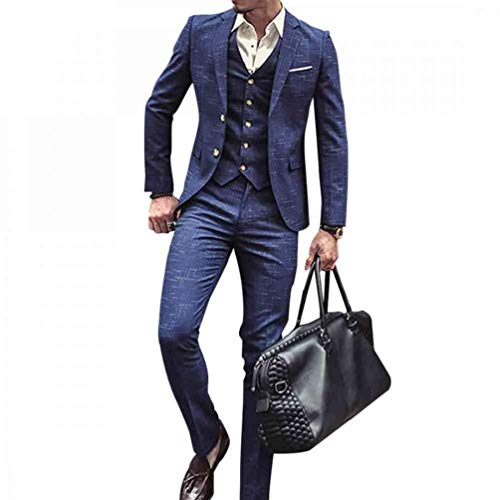 Costume vintage slim fit en tweed classique de laine à chevrons