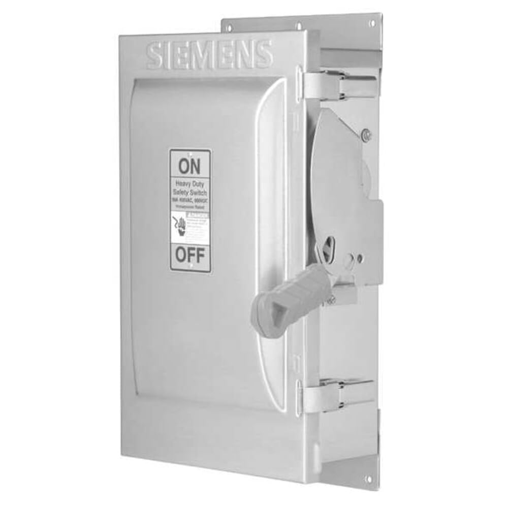 Siemens HF362N 60-Amp 3 Pole 600-volt 4 Wire Fused Heavy Duty Safety Switches