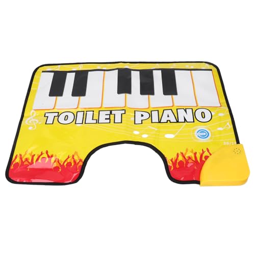 Diydeg DIYDEGTUVB9M5X4N Potty Piano, 23.6In Battery Powered Potty Piano Musical Floor Mat Sounding Rug, Novelty Bathroom Fun Toilet Floor Mat Musical Piano For Toddlers Gifts, Adults cover