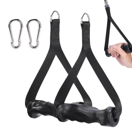 ケーブルマシンハンドル | 滑り止めマシングリップ | Dハンドルフィットネスグリップ - 自宅 ドア枠 ガレージ 男女兼用 ローイング プルダウン 背中 肩 腕 ワークアウト用