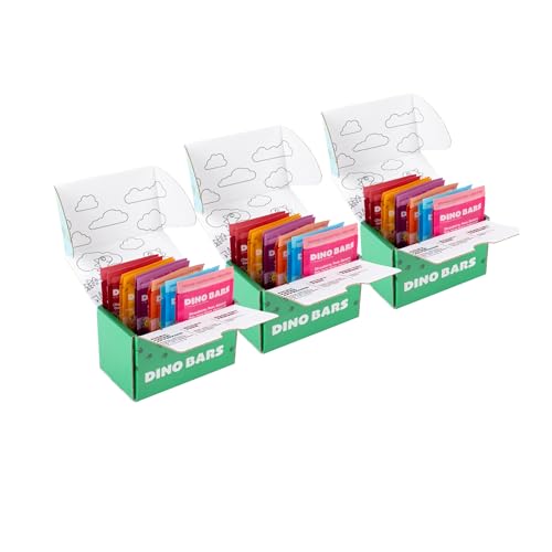 Dino Bars | Organic Fruit Bars for Kids Try Them All Variety Pack | 36 Pack