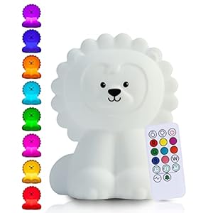 Kadoing Leeuw Nachtlamp (Groot) – met TAP-ON & Afstandsbediening – Oplaadbaar – Katten LED Lamp – Gender Reveal – Babyshower – Kraamcadeau – Baby Kat – Verjaardag Kinderen – Kinderkamer – Kinderspeelgoed – Speelgoed Cadeau – Bedlamp – Premium Kinderlamp