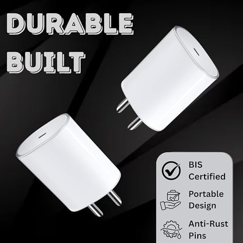 Image of RAVIAD 45W Original Fast Charger Adapter for Nothing Phone 3A /3A Pro /2A /2A Plus, Nothing Phone 3 /2 /1, CMF Phonee 1 /2 Pro | PPS PD 3.0 Type-C Wall Adapter | White